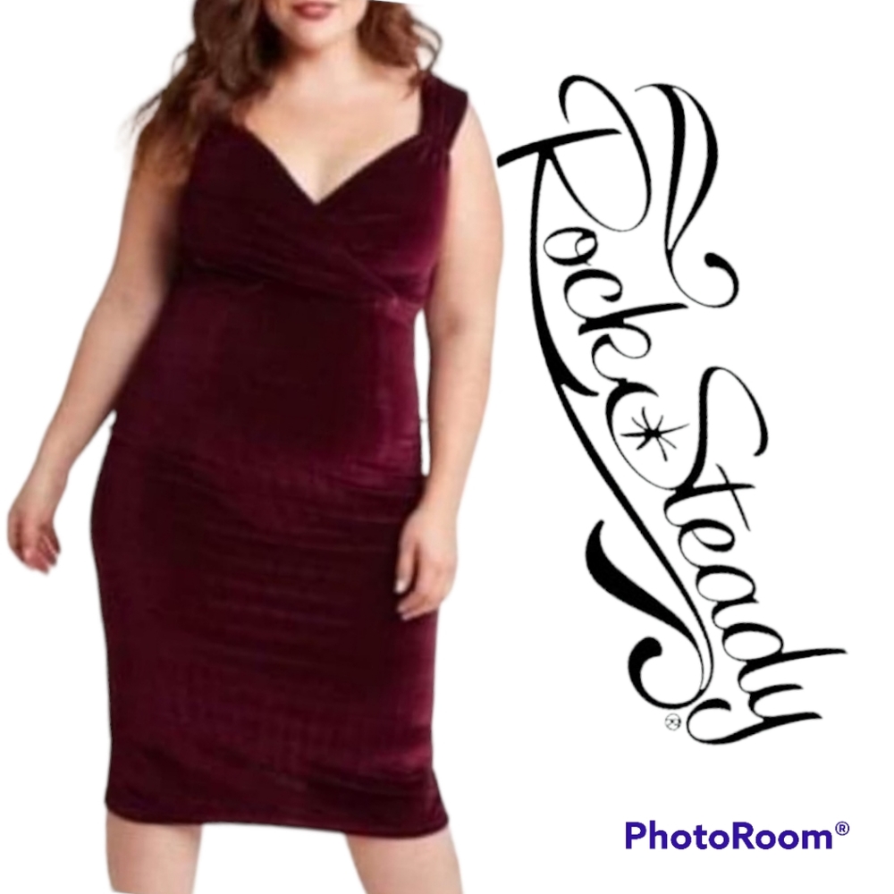 Rocksteady Lady Love Song Velvet Midi Dress